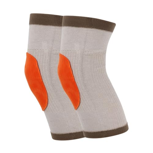 Image of Cashmere Wool Knee Brace Pads Unisex Winter Warm Thermal Knee Warmers Sleeve Soft Leg Warmers (Light Camel)