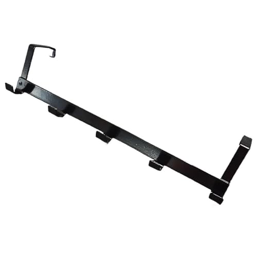 BFSAzasc Over Door Hanger Over The Door Hooks, Bathroom Kitchen Organizer Rack for Clothes Coat Hat Hanger Home Organization Hook Over Door Hook(Black)
