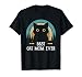 Mother's Day Cat Mommy Black Cat, Retro Best Cat Mom Ever T-Shirt