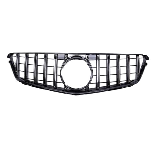 Calandre Mercedes Classe C W204 GT Style en noir et argent de finition supérieure