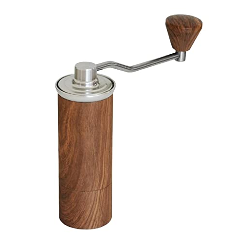 HEAVENGLOW Manual Coffee Grinder Conical Burr Mill Coffee Grinder for Espresso Office Wood Color HEAVENGLOW Manual Coffee Grinder Conical Burr Mill Coffee Grinder for Espresso Office Wood Color