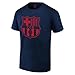 Icon Sports FC Barcelona Logo T-Shirt (X-Large, Navy)