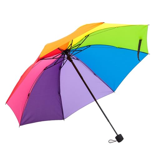 Hsyadazi - Hsyadazi Parapluie de Poche arc-en-ciel, Parapluie Poche arc-en-ciel, Parapluie Portable Résistant Au Vent, Protection Solaire, Unisexe Pour Femmes et Hommes