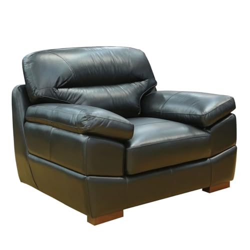 Sillón Plegable Cuero Negro miniatura 5
