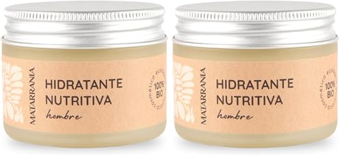 Crema hidratante nutritiva facial hombre MATARRANIA para el cuidado diario tras el afeitado de piel sensible
