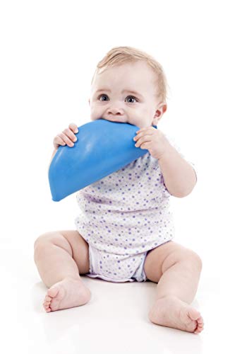 Babador de Plástico Cata Migalhas, Kababy, Azul