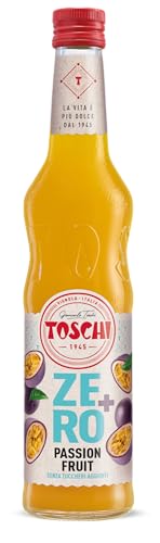 Toschi Zero+ Sciroppo Senza Zuccheri al gusto di Passion Fruit in Bottiglia di vetro da 560 ml.