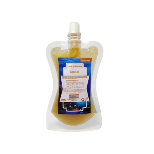 JADINGSFARM Daphnia Instand Fish Food 50ml Ready to Use Aquarium Fish Food Non-Living Food for Betta Saltwater Marine Freshwater Fish (Daphnia)