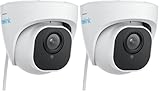 Reolink 4K Smarte IP Kamera Outdoor mit Personen-/Autoerkennung, 8MP PoE Überwachungskamera Aussen mit IP67 Wasserfest, 30m IR Nachtsicht, Audio, microSD Kartensteckplatz, Zeitraffer, RLC-820A