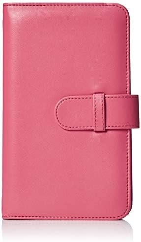 Amazon Basics Wallet Album for 108 Instax Mini Photos - Flamingo Pink