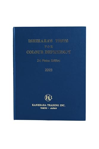 Ishihara-Farbsehtestbuch mit 24 Tafeln, Benutzerhandbuch, Farbenblindheitstest