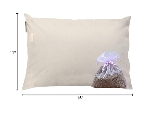 Almohada de trigo sarraceno orgánica tamaño infantil miniatura 5