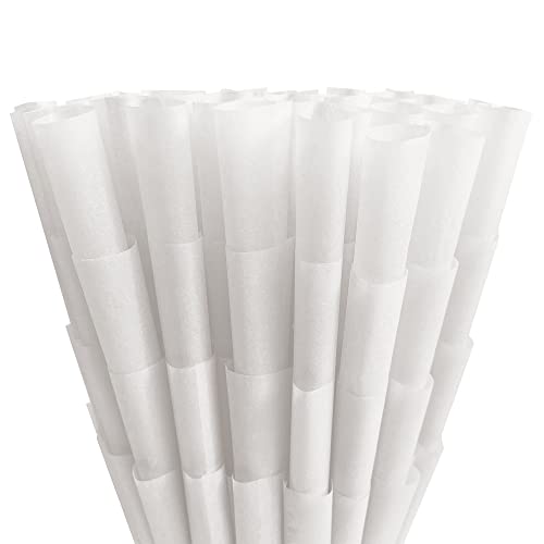 UBUNG 200 Pcs White Cones, White King Size Pre Rolled Cones with Tips, Slow Type White Rolling Paper Cones, Including 1 Funnel Cone Loader and 1 Push Rod
