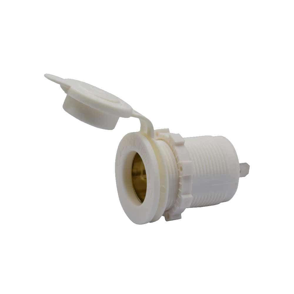 5V Dual USB Car Charger 3.1A Power Socket 12V-24V RV Marine Bus Modified White Waterproof USB Port USB Charger Socket for Marine Truck Motorcycle Car etc
