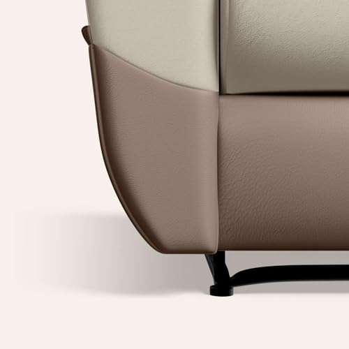 Image of Interio by Godrej Recliner, Nurest Manual 1 Seater Leatherette Recliner with USB Port, 3-Years Warranty (Beige and Peanut)
