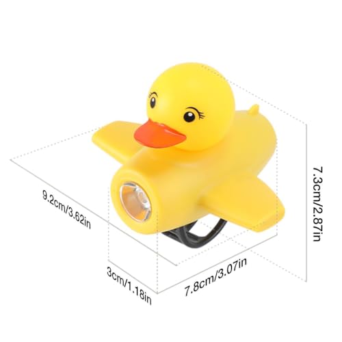 Campana de pato para bicicleta con luz recargable para paseos nocturnos seguros 6