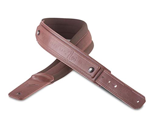 Sangle de guitare Gruv Gear Solostrap-neo25-brn en néoprène marron chocolat 6,3 cm