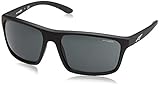 Arnette Men's Sandbank Square Sunglasses, Black Rubber, 61 mm