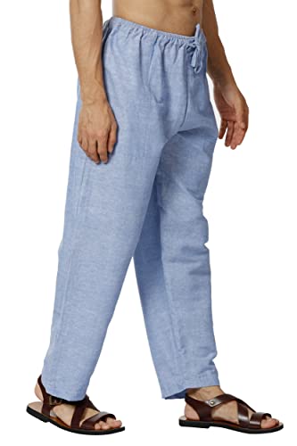 Image of Aatman One Size Men's Eco-Friendly Cotton Pyjama | Fits Waist Size 28 to 36 Inches