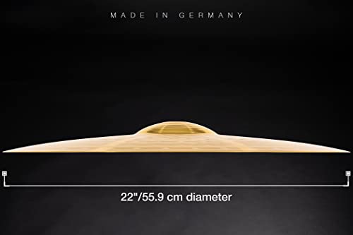 Meinl Cymbals Hcs 22” Ride Cymbal For Drum Set — Made In Germany — Traditional Medium Brass, 2-Year Warranty (Hcs22R) #TOP3