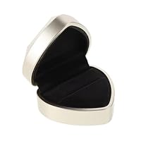 SAFIGLE Boîte à Bijoux LED Forme Cœur avec Lumière Intégrée pour Bagues Pendentifs et Colliers Coffret Élégant pour et Fiançailles