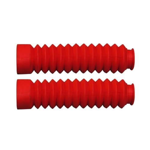 Soufflets anti-poussière pour bottes gators caches de fourche moto caoutchouc universel rouge x2