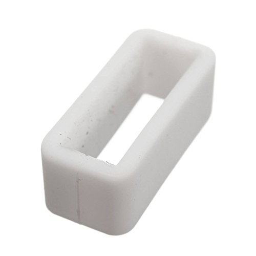 Pyatofly Bande de Montre-Bracelet Blanc de Remplacement en conservant Fermoir a Boucle Support en Caoutchouc Cerceau 18 mm Cover