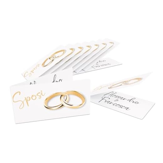 Gruppo Veneziano - bigliettini bomboniera personalizzato 96pz - bigliettini per matrimonio personalizzati - 100% made in italy