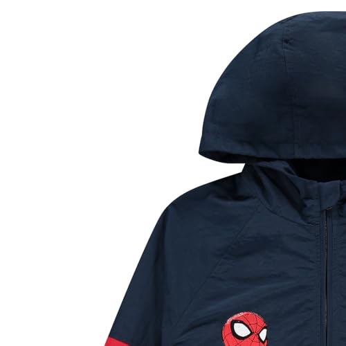 Marvel Spiderman Boys Hooded Kids Windbreaker Jacket - Lightweight & Durable Boys Windbreaker Jacket with Hood - Nylon Fabric4
