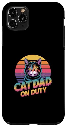 Cat Dad On Duty �X�}�z�P�[�X iPhone 11 Pro Max �p