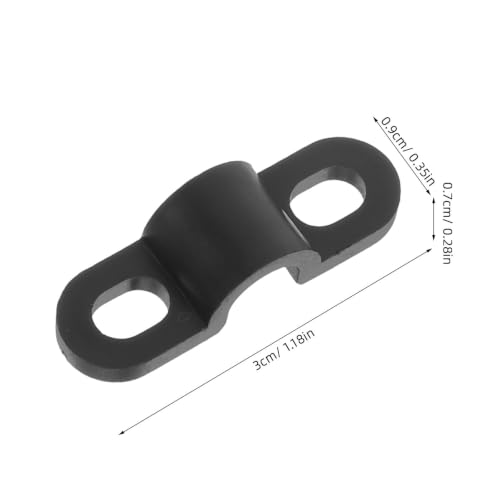 Kisangel 100 piezas clips sujetadores para cables industrial para escritorio TV USB en casa, auto y oficina miniatura 2