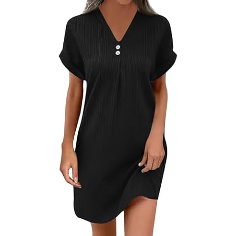 Robe Femme Chic et Élégante - Noir, XL Cover