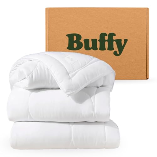 Buffy Cloud Cooling Comforter Queen/Full- White Comforter Queen for Hot Sleepers, Machine Washable...