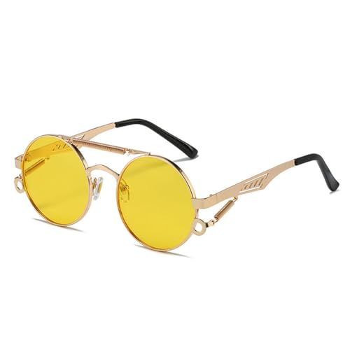 Lunettes de soleil rétro homme UV400 dégradées à double pont et rivets tendance