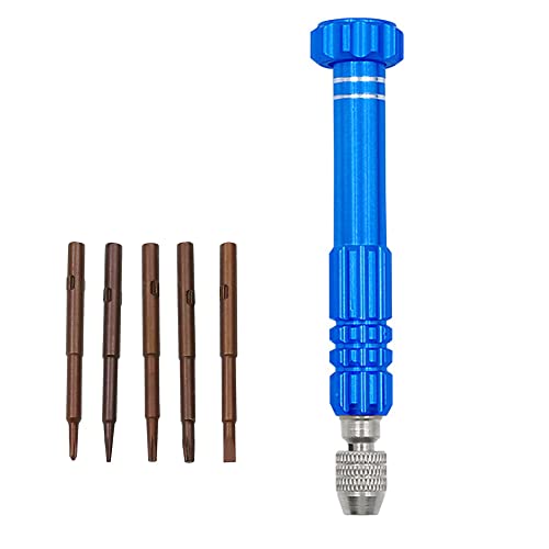 Set Mini Destornillador Magnético 5-en-1 Azul