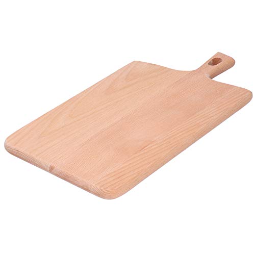 Aramox GeneralHandle Tabla de Cortar de Madera, Tabla de Servir de Haya con Asa, de Cortar Multiusos de 36 X 19 X 1,5 Cm con Orificio para Colgar para Cocina, Cocineros Caseros