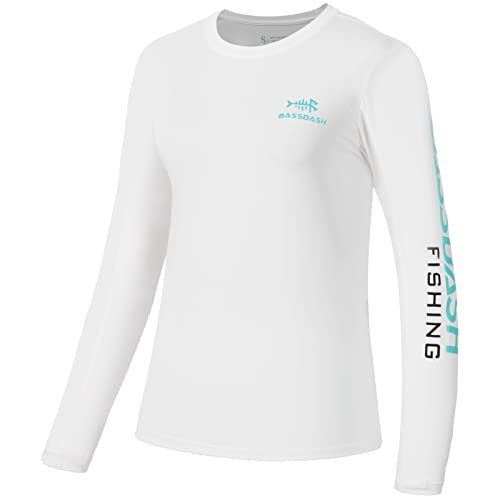 BASSDASH Women’s UPF 50+ UV Sun Protection Long Sleeve Shirts Quick Dry T-Shirt for Fishing Hiking Kayaking