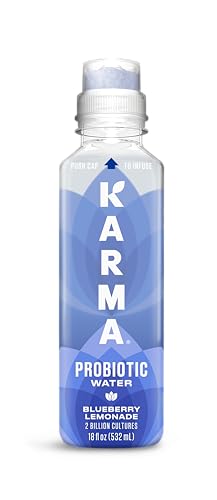 Karma Probiotic Water - Blueberry Lemonade Drink - Immune & Gut Health Support