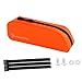 Aymzbd Bike Front Frame Bag Pouch Installation Reusable Bicycle Top Tube Bag Cycling Pack for Keys Tools, Orange