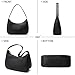 CYHTWSDJ Shoulder Bags for Women, Cute Hobo Tote Handbag Mini Clutch Purse with Zipper Closure (Black)