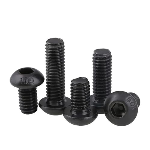 YCPIN(ȓX) 10/50 M2 M2.5 M3 M4 M5 M6 304 A2-70 XeX| ubN O[h10.9 ISO7380 ZpZp\Pbgwbh{^A{glW(10.9 Class Steel,12MM_M8 X5