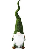 Stark Star Large Green Christmas Gnome Handmade Swedish Tomte Nisse Elf Plush Figurines Toy Decoration Ornaments for Yule Santa Xmas Elf Gifts (Green-Large, 1)
