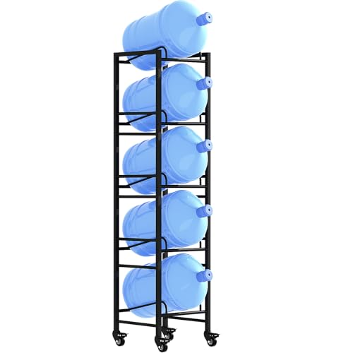 Vorshape 5 Gallon Water Jug Holder, Movable 5 Tier Heavy