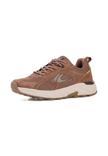 Baskethomme camel active 54cca08-347400 en cuir véritable chaussure basse marron
