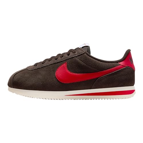 Baskets Nike Cortez femme en velours marron au design raffiné