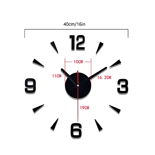 Reloj de Pared 3D Moderno Redondo 40 cm Silencioso miniatura 7