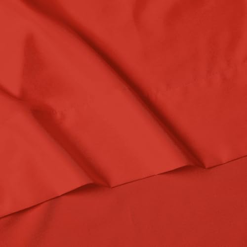 Image of Elegant Comfort Luxury 1500 Premium Hotel Quality Microfiber 4-Piece Sheet Set - Wrinkle Resistant, All Around Elastic Fitted Sheet, Deep Pocket up to 16 inch, Twin /Twin XL, Rust