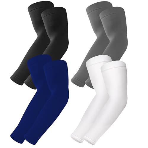 Image of BHYTAKI UV Sun Protection Arm Sleeves, UPF 50 Sports Cooling Arm Compression Sleeves for Men Women Teenager