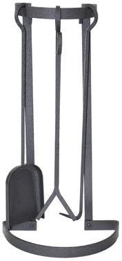 Enclume FPTS20 BK Indoor/Outdoor Half Circle Fireplace Tool Set, Black