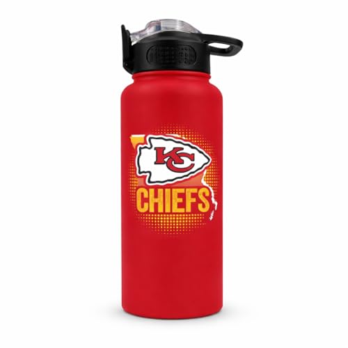 Proformance Home NFL Kansas City Chiefs ProPress Gradient Home State 32oz Stainless Steel Water Bottle Press Top Lid